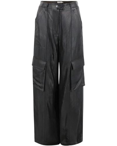 Jonathan Simkhai Beatriz Wide-leg Cargo Trousers - Grey