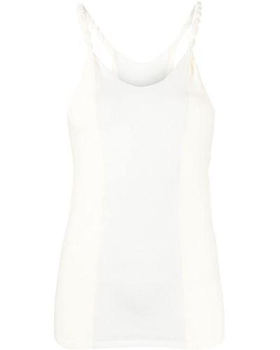 Dion Lee Rope-detail Tank Top - White