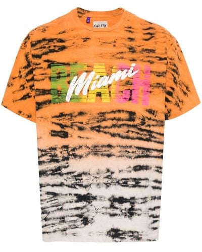 GALLERY DEPT. T-shirt Miami Beach à imprimé tigre - Blanc