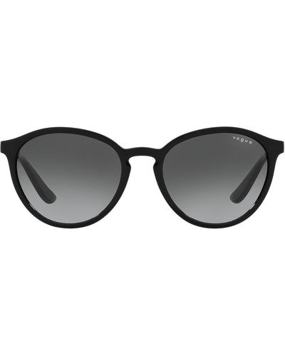 Vogue Eyewear Round Frame Sunglasses - Black