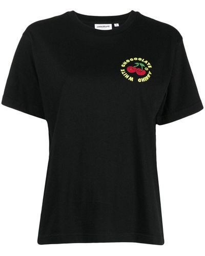 Chocoolate T-shirt en coton à logo imprimé - Noir