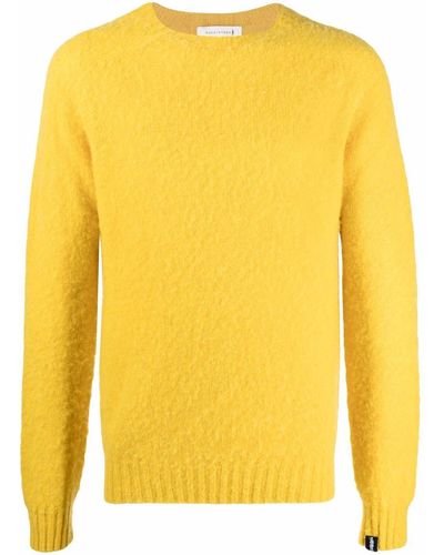 Mackintosh Hutchins Crew Neck Sweater - Yellow