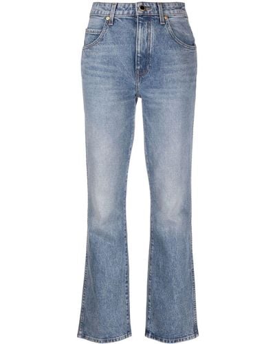 Khaite Jeans svasati bryce a vita alta - Blu