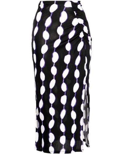 Diane von Furstenberg Cybele グラフィック スカート - ブラック