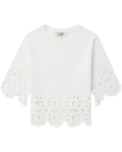 Sea Elysse Broderie Anglaise Top - White