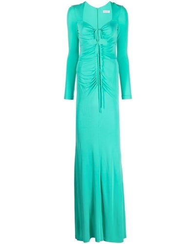 Rebecca Vallance Riccardo Ruched Gown - Green