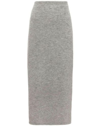 JW Anderson Side-slit Tube Skirt - Grey
