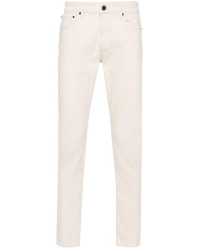 Calvin Klein Tief sitzende Slim-Fit-Jeans - Weiß