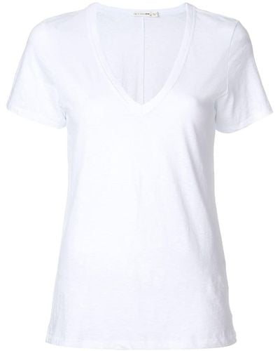 Rag & Bone Camiseta con cuello en V - Blanco