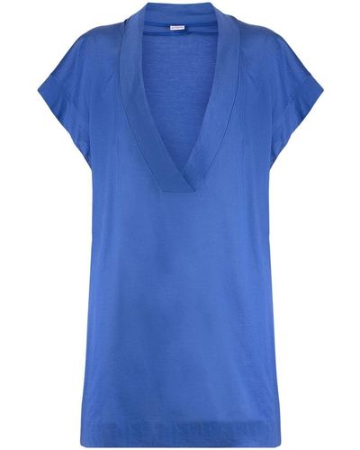 Eres T-Shirt mit V-Ausschnitt - Blau