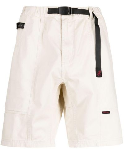 Gramicci Buckled-waist Cotton Shorts - Natural