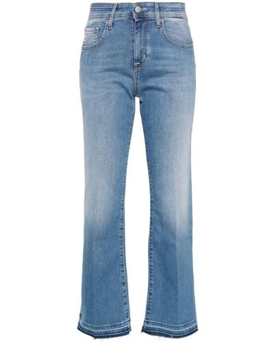 Jacob Cohen Straight-Leg-Jeans mit hohem Bund - Blau