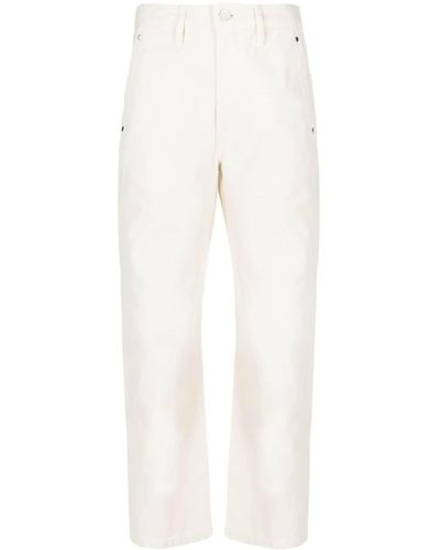 Lemaire High-waist Straight Trousers - White