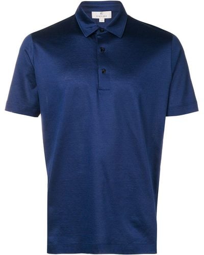 Canali Slim-fit Polo Shirt - Blue