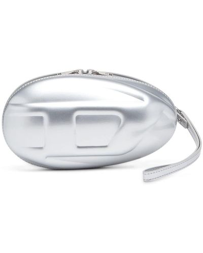 DIESEL 1dr Embossed Clutch - White