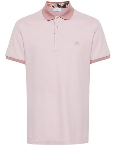 Etro Katoenen Poloshirt - Roze
