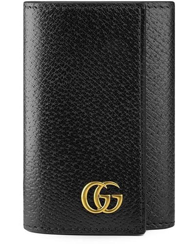 Gucci GG Marmont Schlüsseletui aus Leder - Schwarz