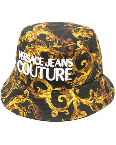 Versace Jeans Couture Watercolour Couture バケットハット - ブラック