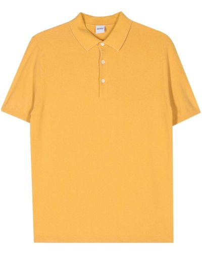 Aspesi Poloshirt aus Pikee - Gelb