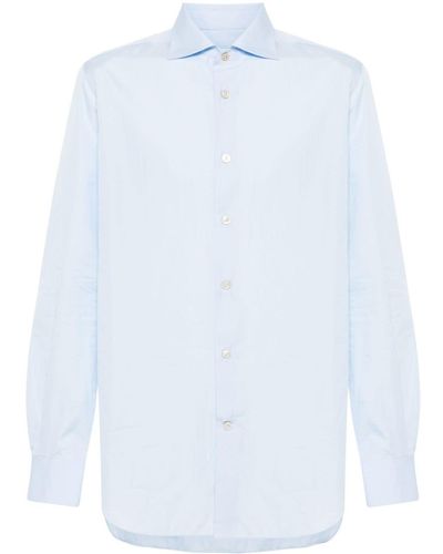 Kiton Poplin Cotton Shirt - White