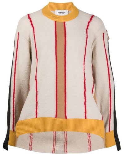 Ambush Sweater Met Ronde Hals - Bruin