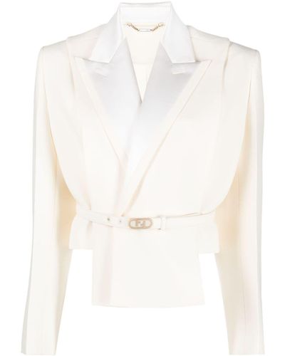 Fendi Blazer crop - Bianco