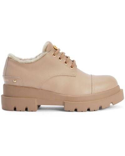 Giuseppe Zanotti Lapley Leather Lace-up Shoes - Brown