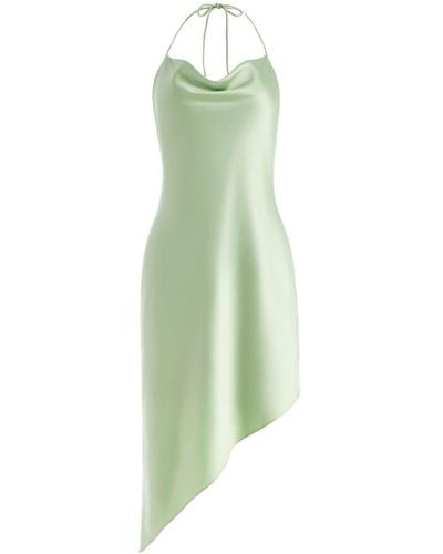Alice + Olivia Harmony Asymmetric Slip Dress - Green