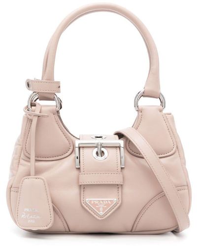 Prada Handtasche mit Triangel-Logo - Pink