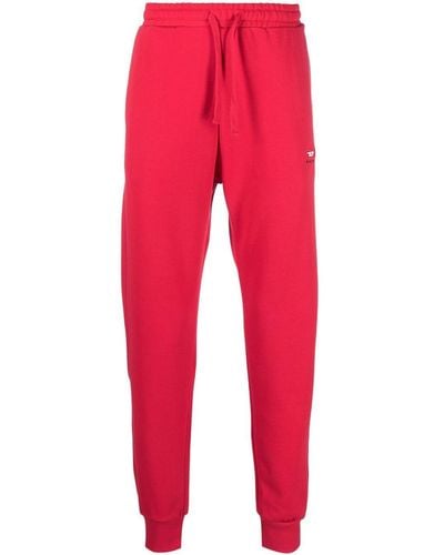 DIESEL Pantalon de jogging P-Tary-Div à logo brodé - Rouge
