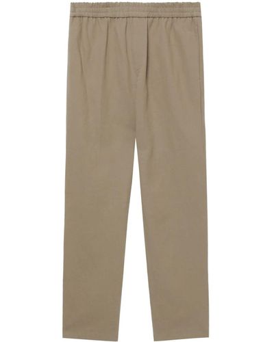 A.P.C. Straight-leg Cotton-linen Pants - Natural