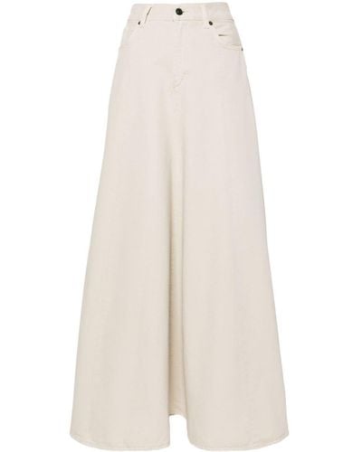 Haikure Serenity A-line Maxi Skirt - White