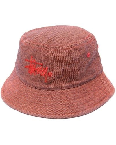 Stussy Copyright Bucket Hat - Red