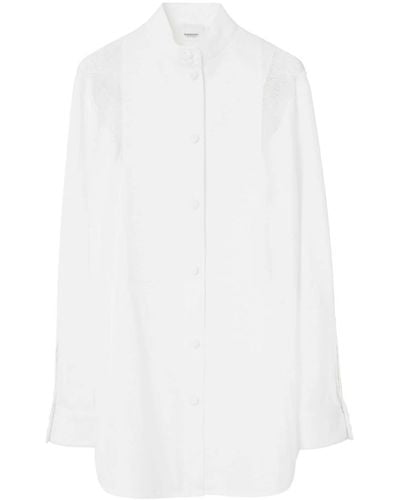 Burberry Hemd mit Spitze - Weiß