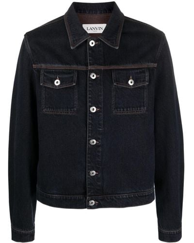 Lanvin Button-fastening Denim Jacket - Black
