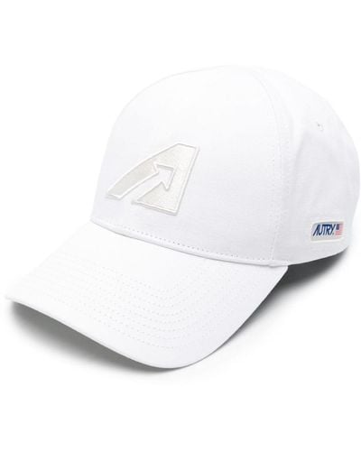 Autry Logo-embroidered Cotton Baseball Cap - White