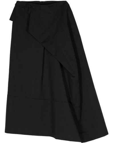 Christian Wijnants Sasha A-line Midi Skirt - Black