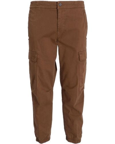 BOSS Tapered Cargo Trousers - Brown