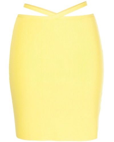 Solid & Striped The Kai Fitted Skirt - Yellow