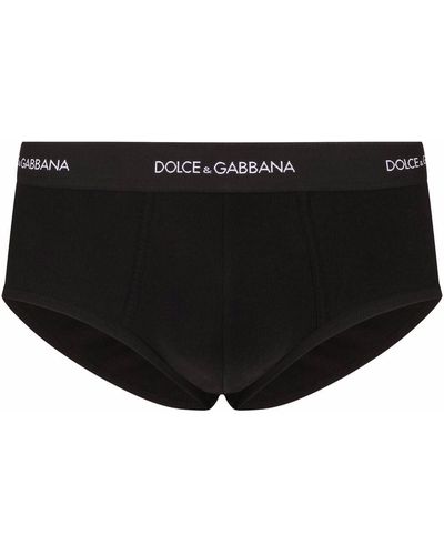 Dolce & Gabbana Slip Met Logoband - Zwart