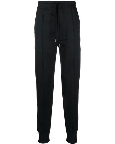 Tom Ford Tapered-Leg Track Trousers - Black