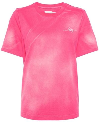 Feng Chen Wang Tie Dye-print Cotton T-shirt - Pink