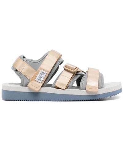 Suicoke Kisee-v Touch-strap Sandals - White