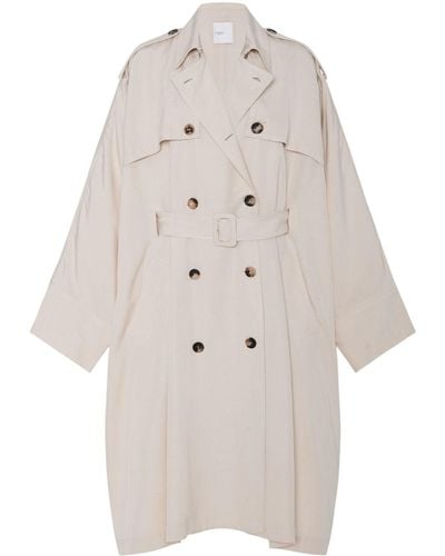 Rosetta Getty Double-breasted Trench Coat - Natural