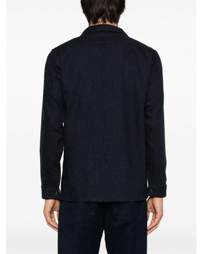 BOGGI Long-sleeve Flannel Shirt - Black