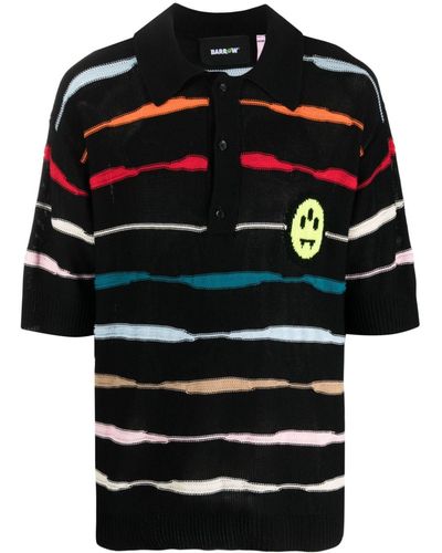 Barrow Knitted Polo Shirt - Black