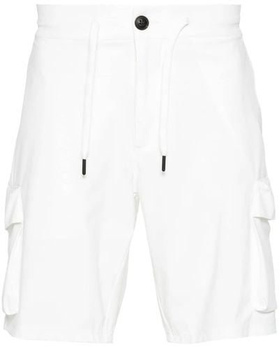 Mc2 Saint Barth Drawstring-waist Cargo Shorts - White