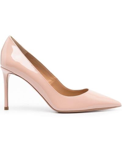 Aquazzura Purist 105mm Leather Court Shoes - Pink