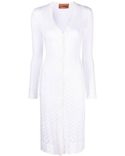 Missoni ジグザグ ドレス - ホワイト