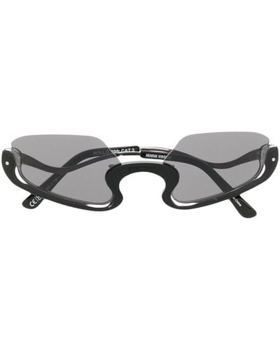 Henrik Vibskov Gafas de sol con lentes de color Rollo - Negro